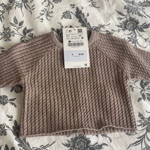 Knit jacket, zara, 0-1m (56cm), sand